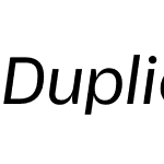 Duplicate Sans Regular