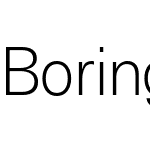 Boring Sans A Trial