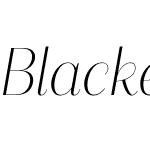 Blacker Sans Display Trial
