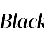 Blacker Sans Display Trial