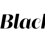 Blacker Sans Display Trial