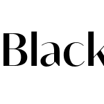 Blacker Sans Display Trial