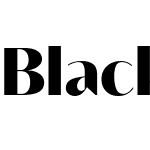 Blacker Sans Display Trial