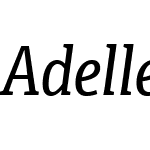 AdelleCondensedW04-Italic