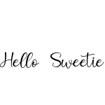 Hello Sweetie (Personal Use)