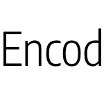 Encod3 Sans CondensedLight