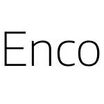 Encod3 Sans SemiExpandedExtraLight