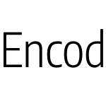 Encod3 Sans Condensed Light