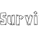 Survivor Wood Outline