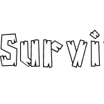 Survivor Wood Outline