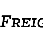 FreightMicroMediumItalicSC