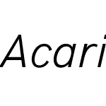 Acari Sans