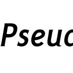 Pseudonym-NarrowMediumItalic