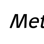 Metron-Italic