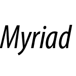 Myriad Pro Condensed