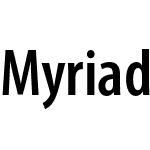 Myriad Pro Condensed