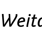 Weitalic Medium Italic