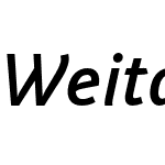 Weitalic SemiBold Italic