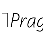 PragmaNDOsFLight-Italic