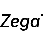 ZegaText Medium Italic