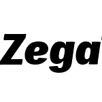 ZegaText ExtraBold Italic