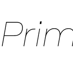 PrimeraUltraThinItalic