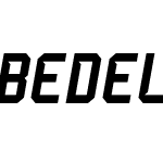 Bedel Bold Italic Cutted