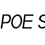 POE Sans Pro Condensed