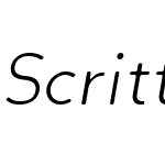 Scritto Sans Light Round