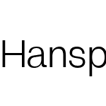 Hansplatz Grotesk