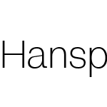 Hansplatz Grotesk