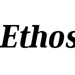 Ethos Condensed Heavy Italic