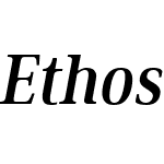 Ethos Condensed Medium Italic