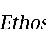 Ethos Regular Italic