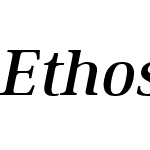 Ethos Medium Italic