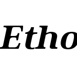 Ethos Expanded Heavy Italic