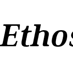 Ethos Bold Italic