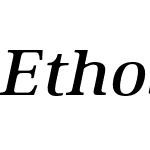 Ethos Expanded Medium Italic