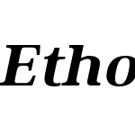 Ethos Expanded Heavy Italic