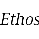 Ethos Light Italic