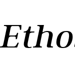 Ethos Expanded Medium Italic