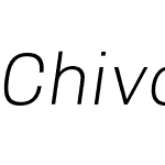 ChivoLightItalic