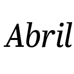 AbrilTitlingNar-Italic