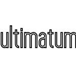 ultimatum bold line