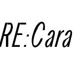 RE:Caravelle Condensed Oblique