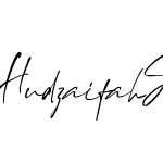 Hudzaifah Signature