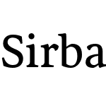 SirbaGreek-Italic