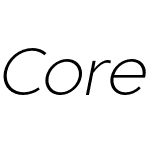 Core Sans C 25 ExtraLight