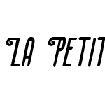 La Petitenget Extra Bold Italic