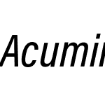 Acumin Pro Condensed